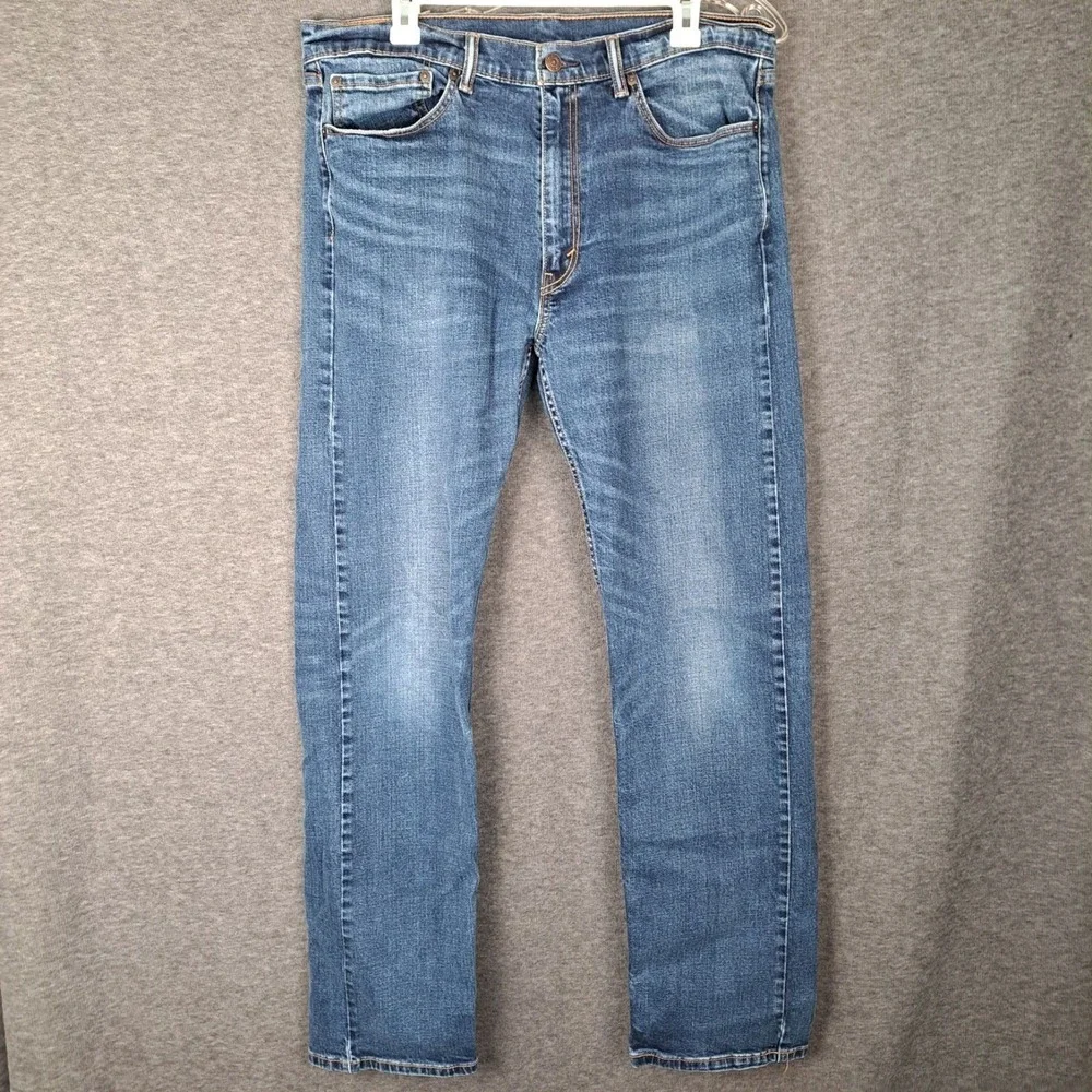 Levi's 505 Mens Straight Fit Medium Wash Denim Jeans 34x32* (Tag 35x34)